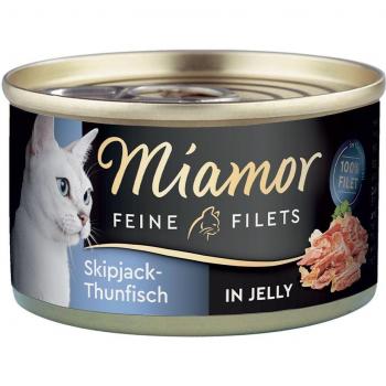 Miamor Feine Filets Multipack 24 x 100 g - Atún Skipjack en Gelatina