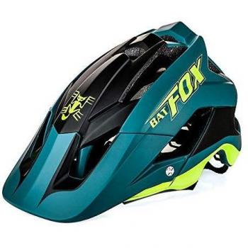 OMGPFR Casco De Bicicleta De Montaña para Adultos, 14 Venteo Absorción Absorción De Impactos PC Resistente A Los Golpes Casco De Bicicleta De Montaña Deportiva,Darkgreen