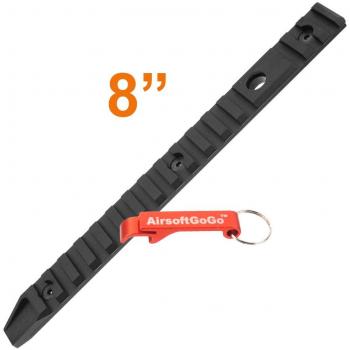 Army Force CNC Aluminium 8 Keymod Rail para Airsoft RIS Guardamanos Rail System
