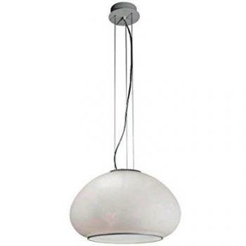 Lámpara colgante blanca MAMA 1 bombilla E27 40 cm