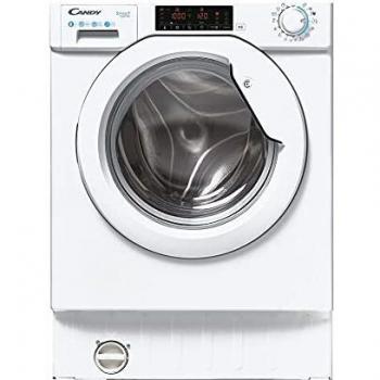 Candy CBW 48TWME-S Lavadora de integración, 8 Kgs, 1400rpm, Inverter, 9 programas rápidos, Clase A