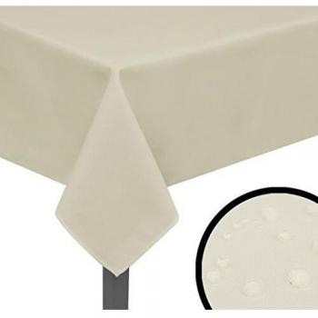 vidaXL Manteles de Mesa Entrega de 5 Unidades Dimensiones 190x130 cm Color Crema