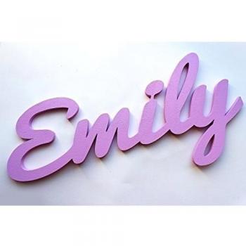 Sur Commande Isaac, Plaques en bois, Emily, Nursery universitaire, cadeau de baptême, d'anniversaire, nouveau bébé, Mia Studio, Póngase en contacto con el vendedor a través de Amazon mensaje para proporcionar el nombre y el color