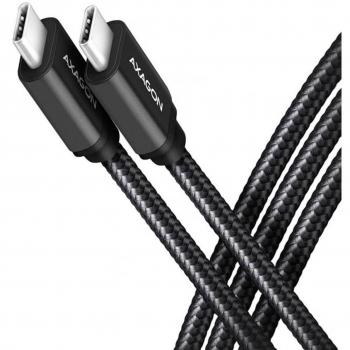 AXAGON Cable de Carga y Sincronización USB-C  USB-C 2.0, 1.5m, PD 240W, 5A, Aluminio, Trenzado