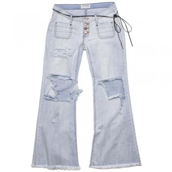 One Teaspoon Vintage Flare Denim Jeans - Female, Blue, Size: W26