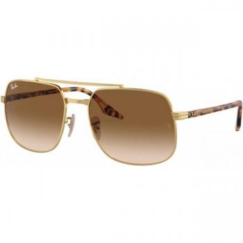 Ray-Ban RB3699 001/51 Unisex Square Gold Sunglasses