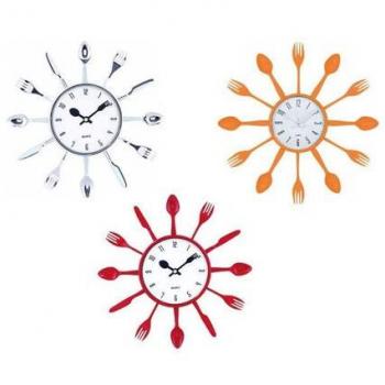 Reloj de Pared Cubiertos 25x4cm