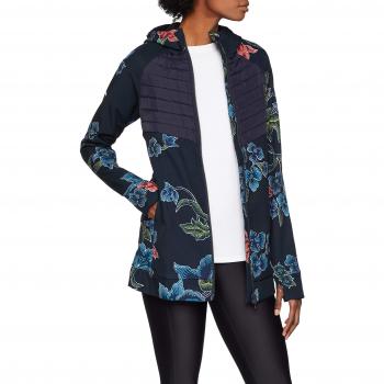 Desigual Long Padded Geopat 5189 Chaquetas, Mujer, Turquesa