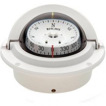 Ritchie F-83W Voyager Compass - Flush Mount - White