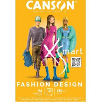 Bloc encolado a4 30h Canson Xsmart Fashion Design 180g