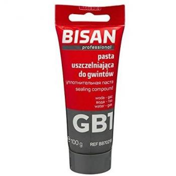Pasta Selladora para Roscas GB1 100g - Bisan, Resistente al Agua y Gas