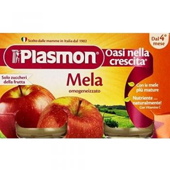 Puré de frutas Plasmon Manzana 2X104G