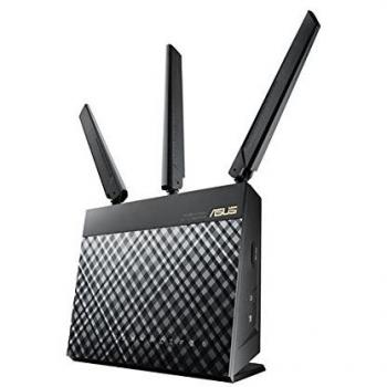 ASUS 4G-AC55U Dual-Band AC1200 LTE Modem Router, LTE Downlink Up to 150 Mbps, 5 GbE Ports, USB 2.0, VPN Server, IPv6, Wi-Fi Button