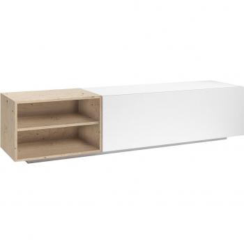 Mueble de TV con dos estantes y puerta abatible Tempo