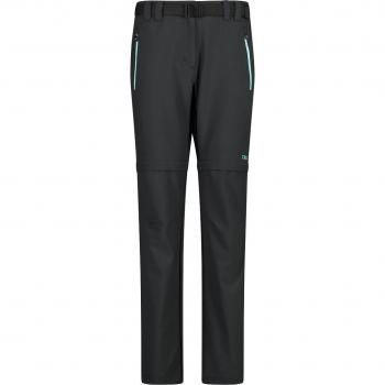 CMP Women's Zip-Off Trousers Black and Grey