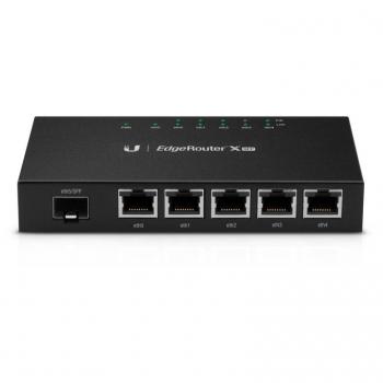 Ubiquiti EdgeRouter X ER-X-SFP Wired Router Black, 6-Port Advanced Gigabit Router with PoE and SFP