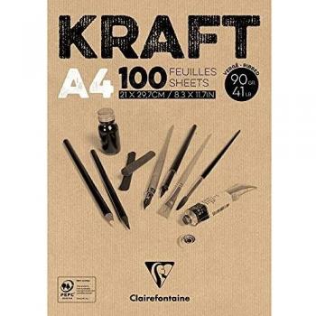 Bloc Bocetos 110 gr Kraft Ecológico Espiral SM-LT