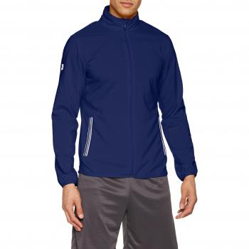 Wilson Chaqueta deportiva de hombre, M Team Woven Jacket, Poliéster, Azul/Blanco, Talla: S, WRA765603