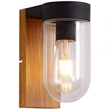 Aplique de Pared Brilliant Negro Metal E27
