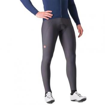 Culote largo Castelli Espresso gris oscuro para hombre, transpirable, con almohadilla de asiento de nivel profesional, tamaño M