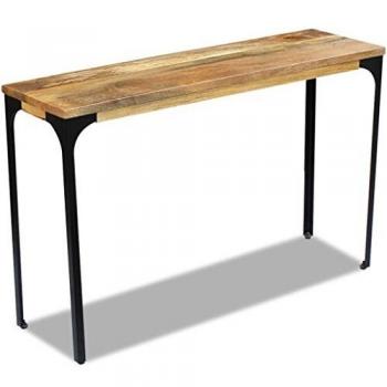 vidaXL Mesa Consola Madera de Mango 120x35x76 cm Mesita de Entradita Pasillo