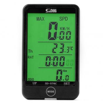 XCSOURCE® SUNDING Computadora de Ciclo con Cable Digital LCD Backlight Odómetro Velocímetro para Bicicleta Ciclismo MTB CS247