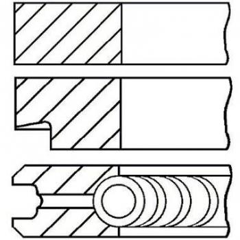 Kit de aros de pistón GOETZE ENGINE 08-780600-10