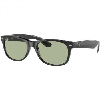 Ray-Ban RB2132F New Wayfarer Asian Fit 601/52 Men's Black Sunglasses 55mm