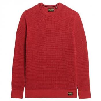Suéter Texturizado Superdry Rojo Profundo 3XL