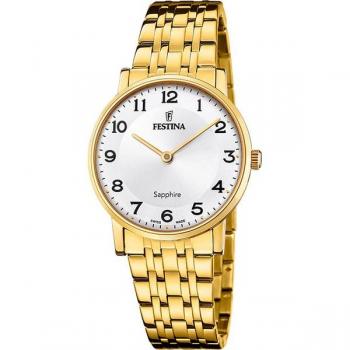 Reloj Hombre Festina F20048/1 - Movimiento de cuarzo, caja de acero inoxidable, correa de acero inoxidable, resistencia al agua hasta 100 metros, esfera analógica con cristal mineral, diseño clásico y elegante