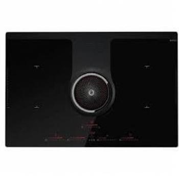 Piano de Cottura a Induzione Elica Nikolatesla One HP Evo 83 cm con Cappa Aspirante Integrada Negra 4 Zonas
