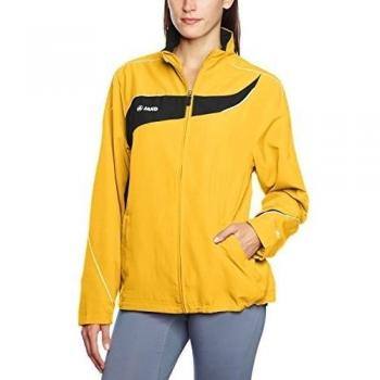 JAKO Präsentationsjacke Competition - Chaleco de fútbol para mujer, color amarillo / negro, talla 38