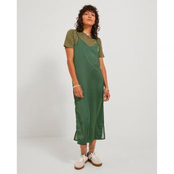 Vestido midi satinado de tirantes finos Jack & Jones