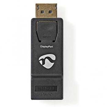 Adaptador DisplayPort a HDMI 4K@30Hz, Macho a Hembra, Dorado, ABS Antracita
