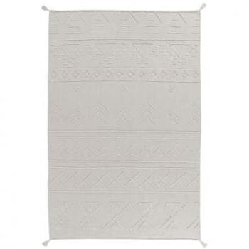 Alfombra Lavable de Algodón Blanco 170x240 cm - Opciones 140x200 cm, 120x160 cm, 200x300 cm