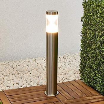 Lámpara LED de sendero Fabrizio en acero inoxidable moderno