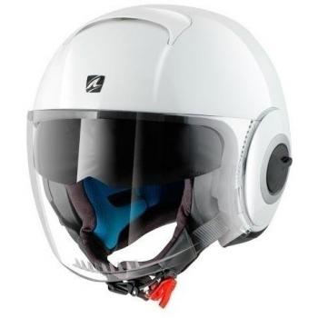 SHARK NC Casco per Moto, Womens, Blanco, L