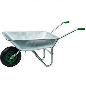 Carretilla de acero galvanizado con rueda inflada Werka Pro