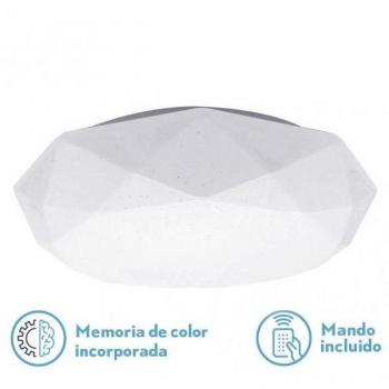 Plafón LED FABRILAMP 96W Blanco Regulable con Control Remoto