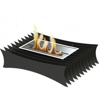 Bloque de combustión 1.5L con hueco para almacenaje Purline LARA GRID Negro