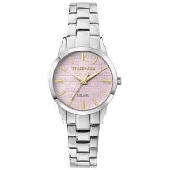 Trussardi T-Bent Pink Stainless Steel Quartz Women's Watch R2453141508