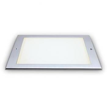 Luz LED Empotrada para Exterior Taurus Cuadrada Ancha de Acero 1250Lm 3000K IP67 - Ideal Lux