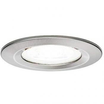 Set de Focos Empotrables LED Nova 1x6,5W 4000K IP44 GU10 Acero Cepillado