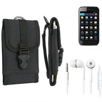 bolsa del cinturón / funda para Mobistel Cynus F5, negro + Auriculares | caja del teléfono cubierta protectora bolso - K-S-Trade