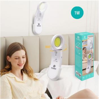Lámpara LED Portátil con Sensor de Movimiento para Armarios, Giratoria, 1W - Tx-8542
