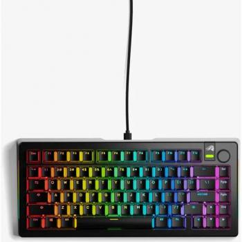 Teclado Mecánico Gaming Glorious GMMK 3 Pro HE 75% Negro - Switches Fox HE, Preconstruido, ANSI (US)