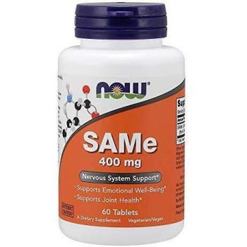 Now Foods SAMe 400mg - 60 Tablets, Mood Support & Joint Health