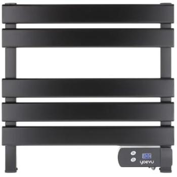 Toallero Eléctrico Yoevu 150W con Pantalla LCD Táctil, Temporizador Programable y Bajo Consumo - Negro