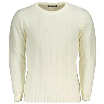 U.S. Polo Assn. Grand Polo White Fabric Sweater - XXL, Round-neck Knitwear for men, Stylish Crew Neck Sweater with Contrast