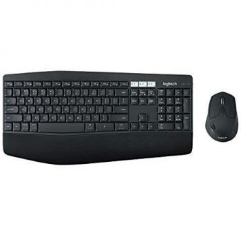Logitech MK850 Combo de Teclado y Ratón Inalámbrico Multidispositivo, Disposición QWERTY US Internacional, Color Negro, Modelo: 920-008226